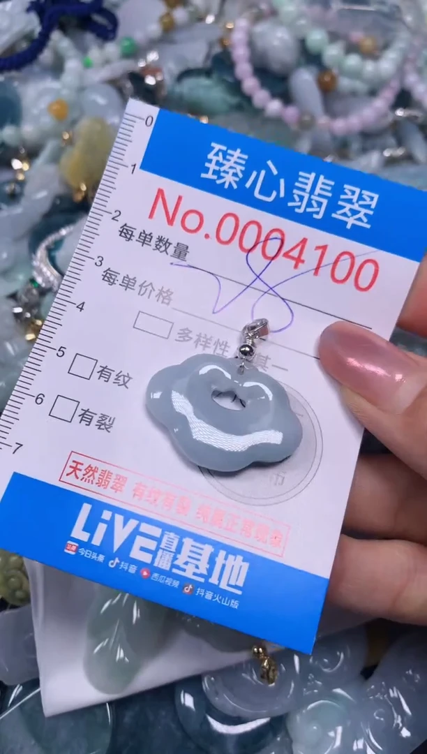 【闪购商品】翡翠颈饰未镶嵌含绳0004100