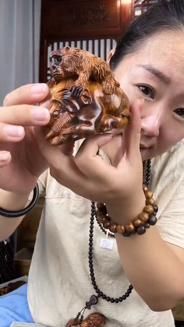 黄花梨/降香黄檀黄花梨雕刻封侯拜相摆件