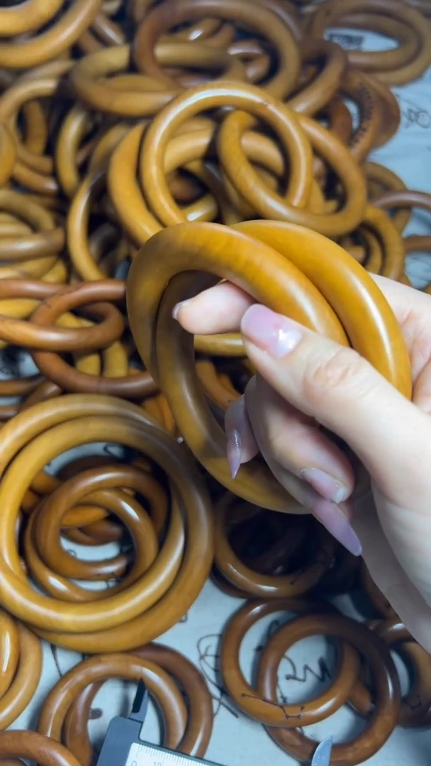 【闪购商品】枣木木雕雷击枣木乾坤圈内径65一物一拍