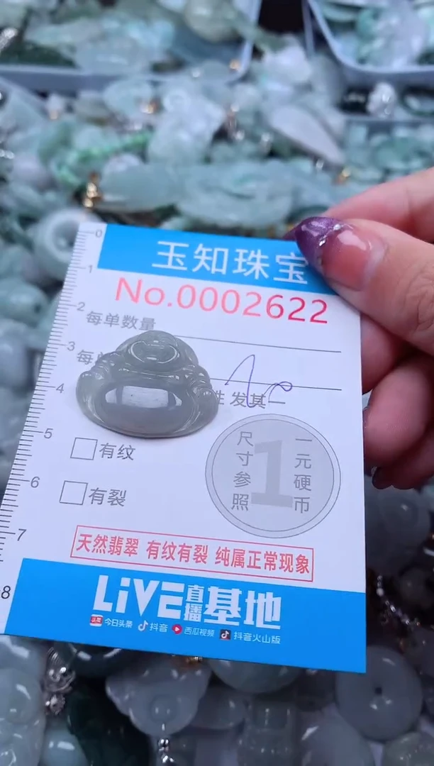 翡翠未镶嵌吊坠(不含链)2622