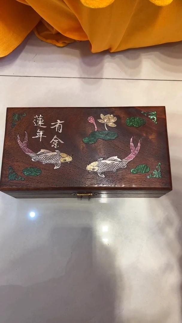 【闪购商品】木连年有余 首饰盒