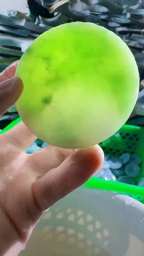 翡翠裸石缅甸翡翠A货文9835