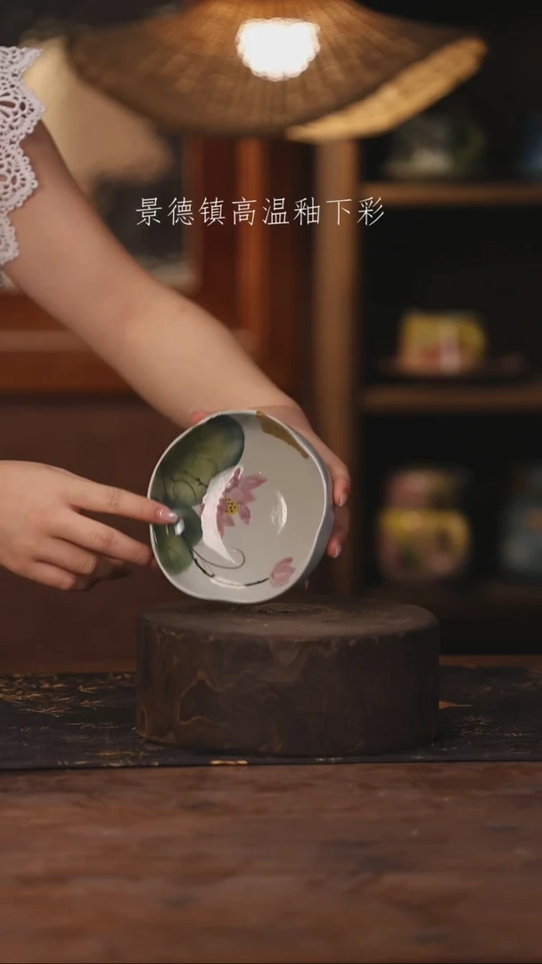 景德镇高温釉下手绘陶瓷352