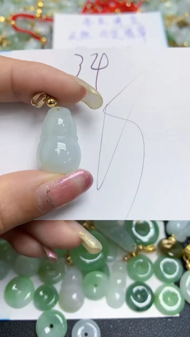 【闪购商品】翡翠颈饰合金天然翡翠A货