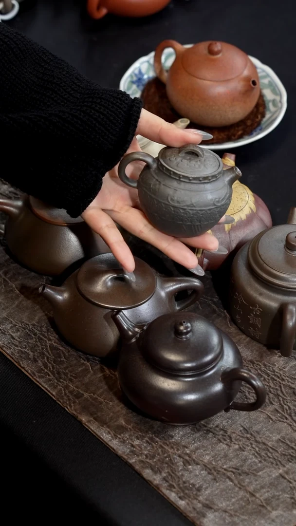 【闪购商品】紫砂茶壶青铜律柴烧瓦罐100cc