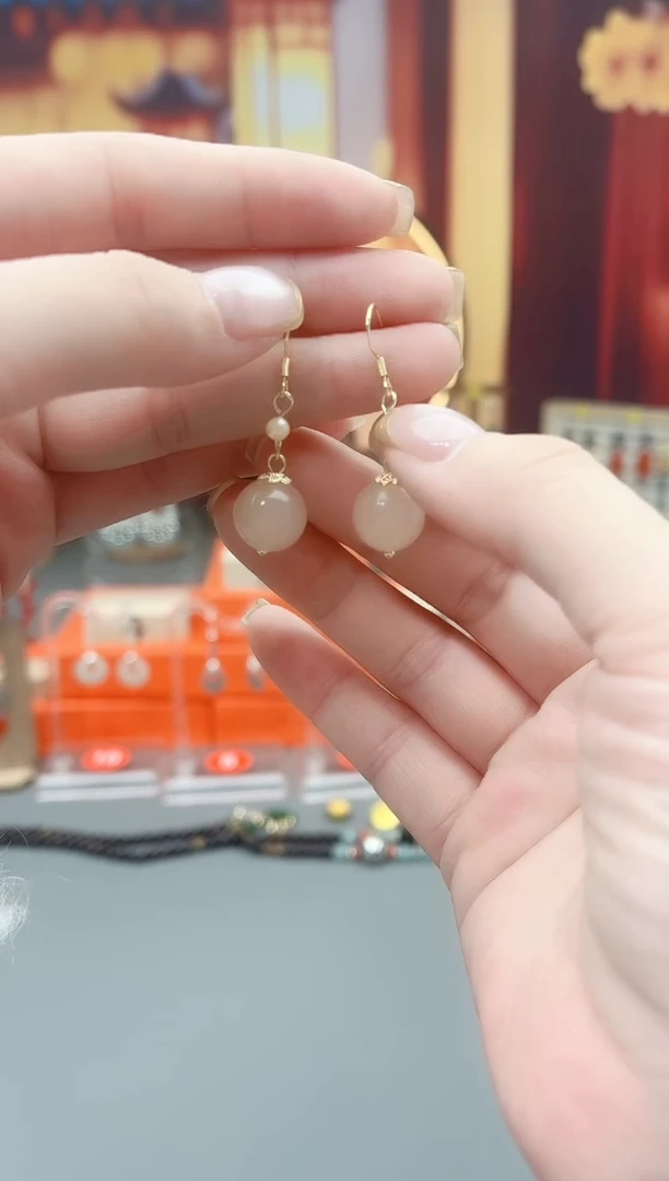 未镶嵌耳钉玛瑙/玉髓218