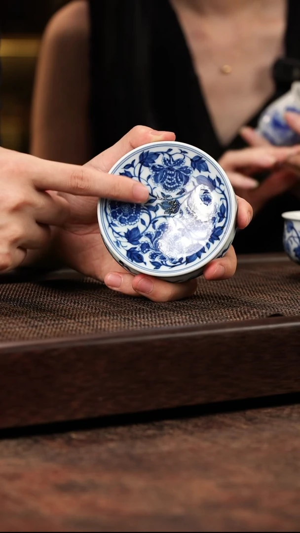 茶壶紫砂四相牡丹盖置
