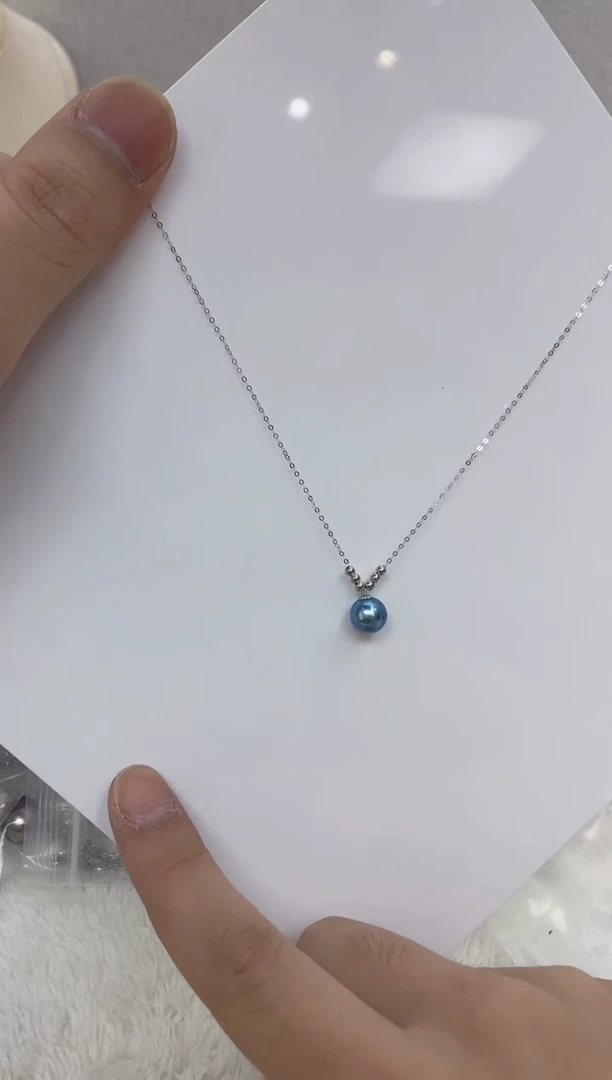 海水珍珠18K金镶嵌颈饰