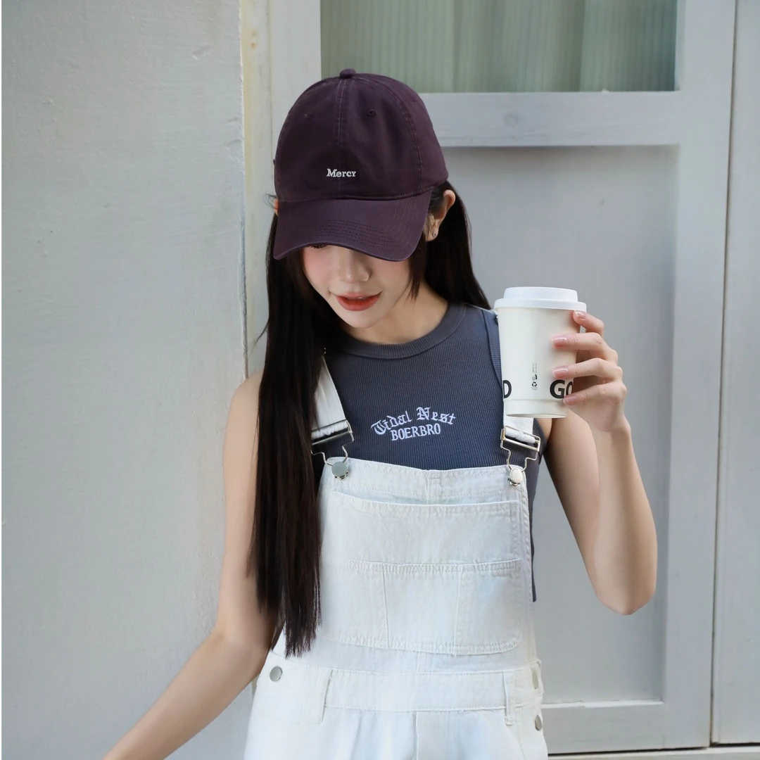 【小刘推荐】2025新款字母刺绣软顶棒球帽鸭舌帽百搭休闲时尚ins