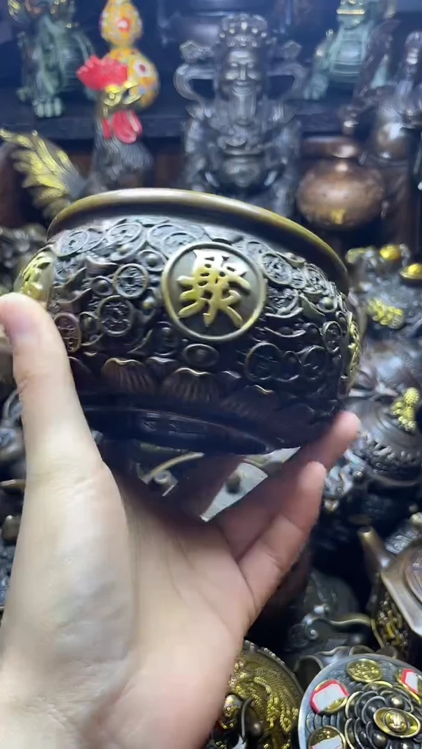 闪购链接，点击下单，有运费险，铜摆件