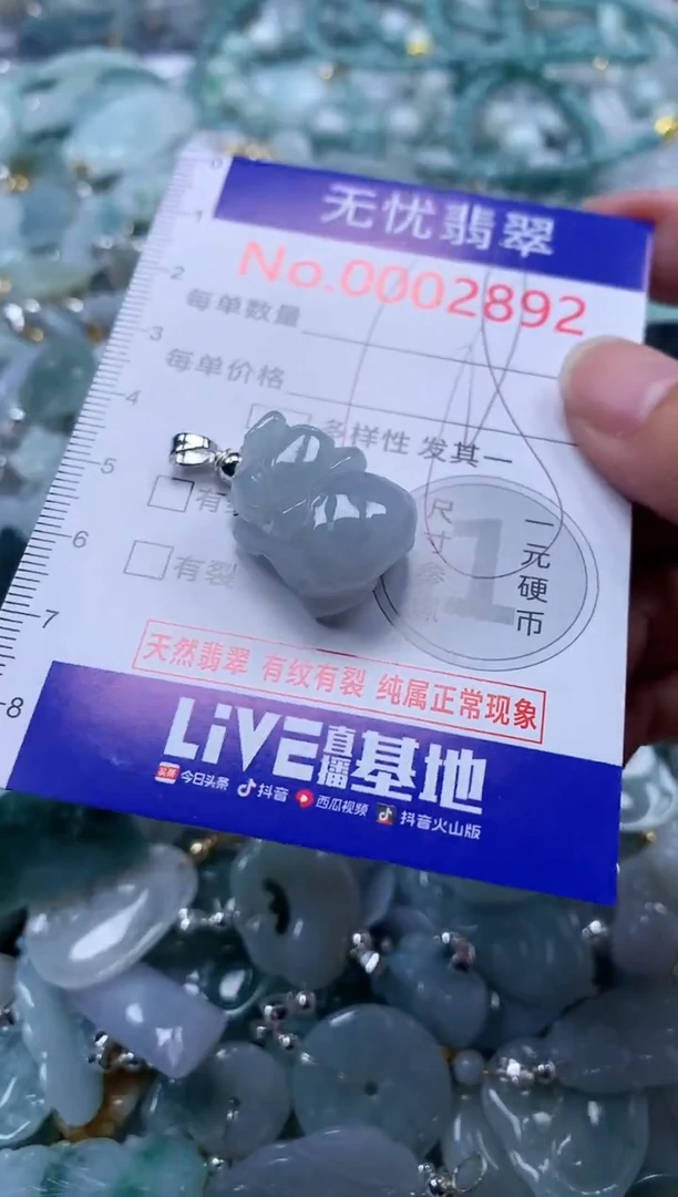翡翠未镶嵌吊坠(不含链)2892
