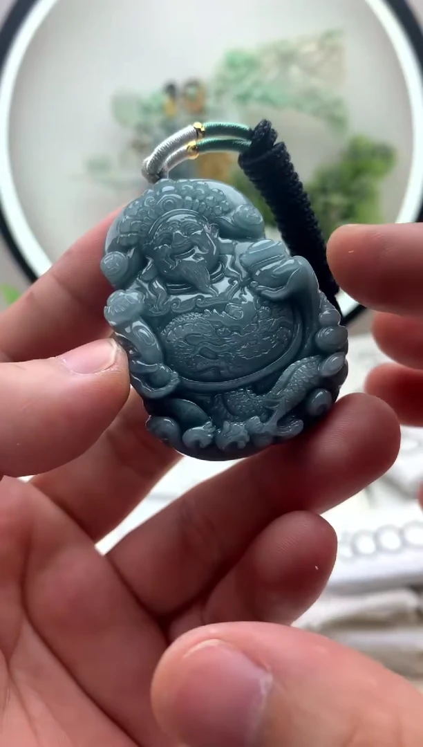 颈饰未镶嵌翡翠财神1