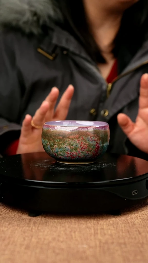 【闪购商品】156#省工一级品原矿钧瓷炉钧釉方圆杯