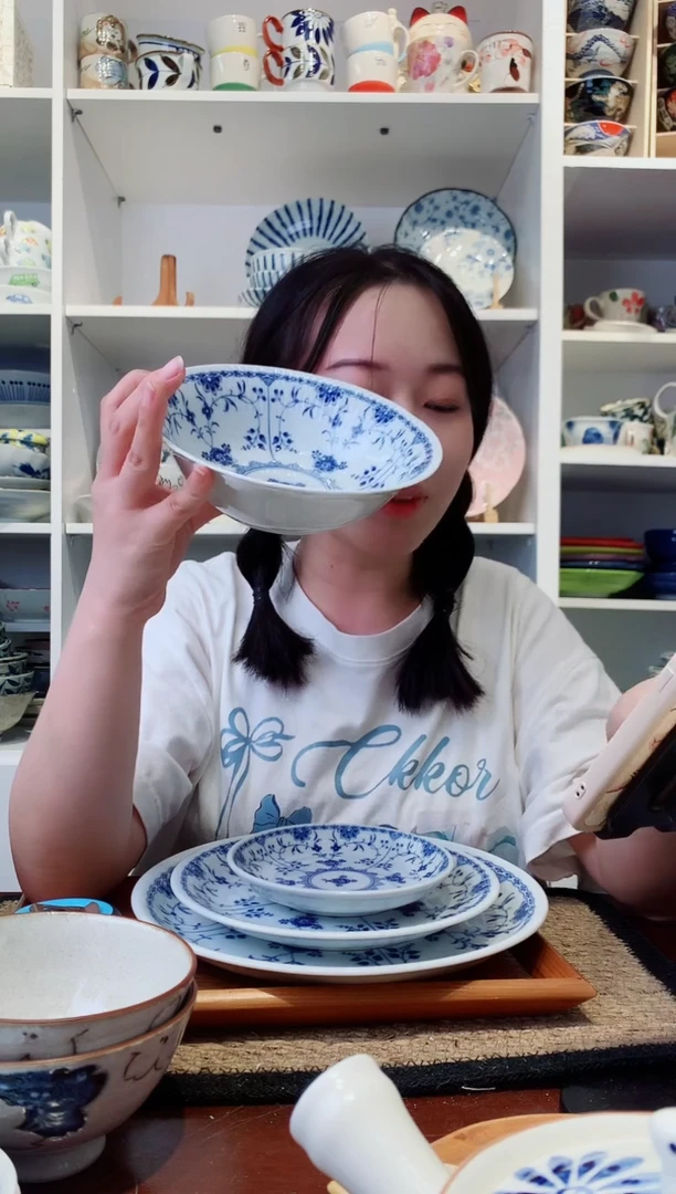 陶瓷【清仓】bloom系列青花钵