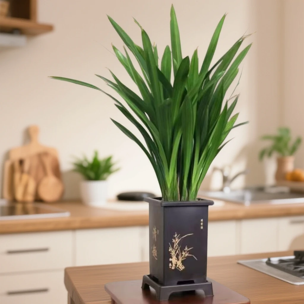 【6-8苗】年宵花卉墨兰带盆栽好发货适合室内阳台办公室养护且常青