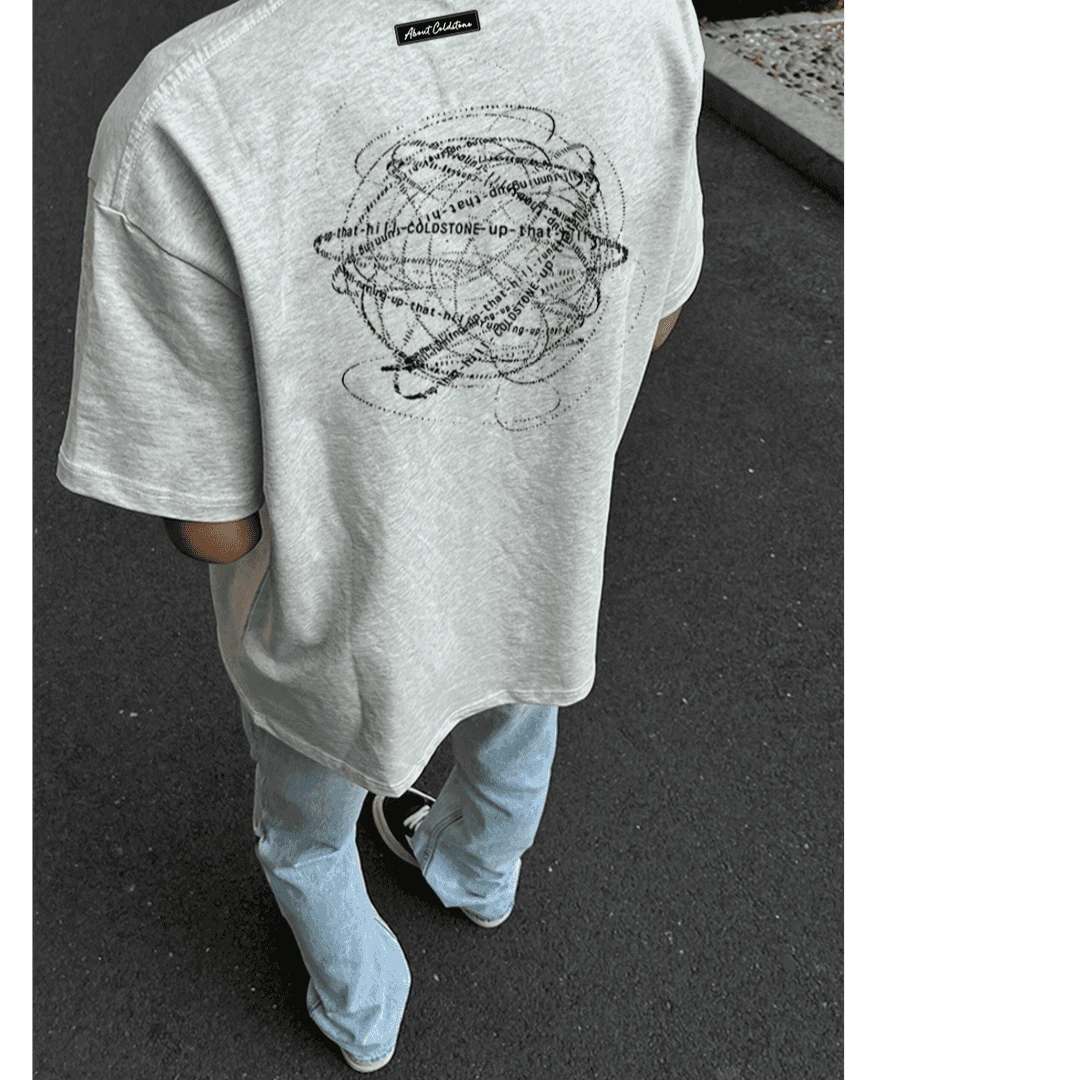 240g美式短袖女宽松潮牌渐变字母印花t恤高街潮流夏季情侣大码男t