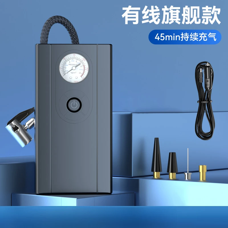 suitu/随途 外贸品质-车载便携式充气泵-汽车12v打气泵带线指针款