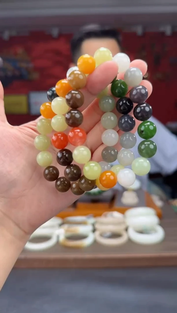 手串未镶嵌和田玉多宝单圈手串多样性发货拍一发一