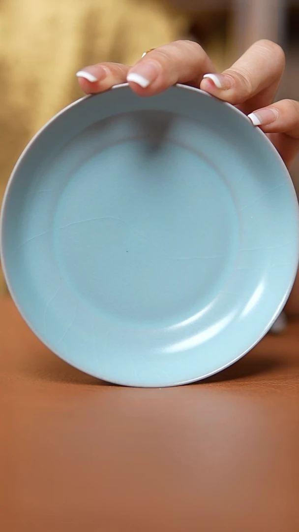 瓷片仿古宋臻釉圆洗盘