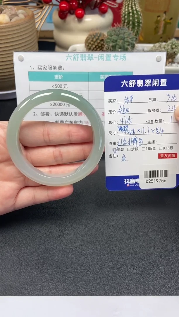 未镶嵌手镯翡翠绿*D2519756