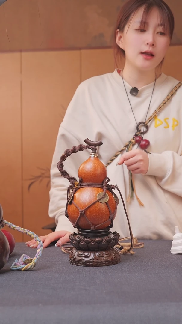 1296号链接精品大漆葫芦现货现发[一物一拍]不包含莲花底座500ml