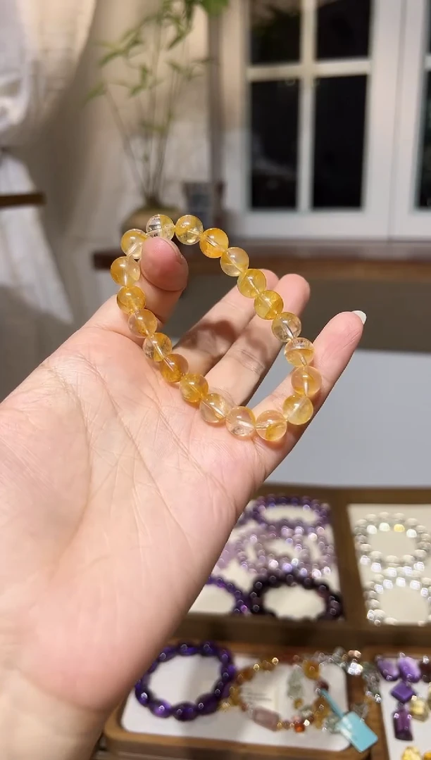 未镶嵌手链水晶黄胶花卡9