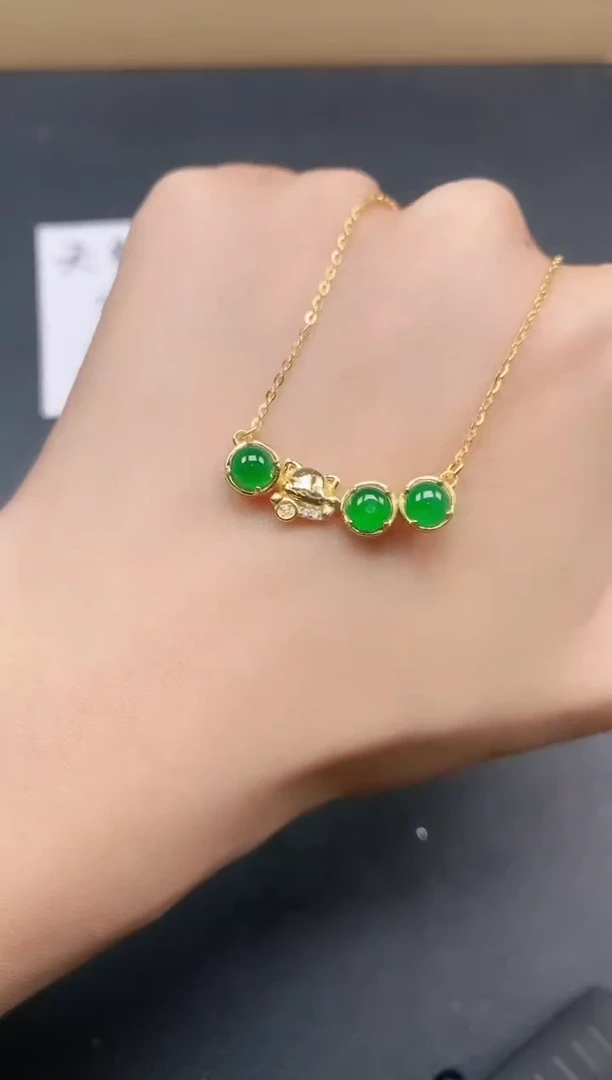 银S925镶嵌戒指翡翠11