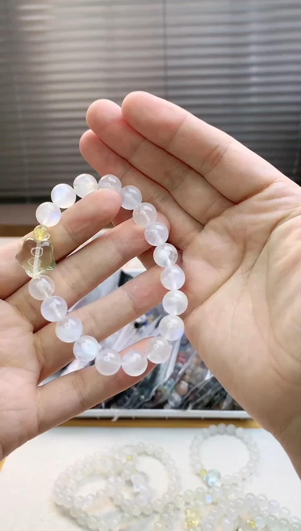 【闪购商品】水晶珠宝半成品未镶嵌蓝月光星星单圈