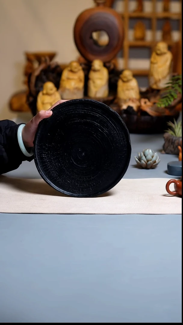 木直径21香樟木三足黑色干泡C2896