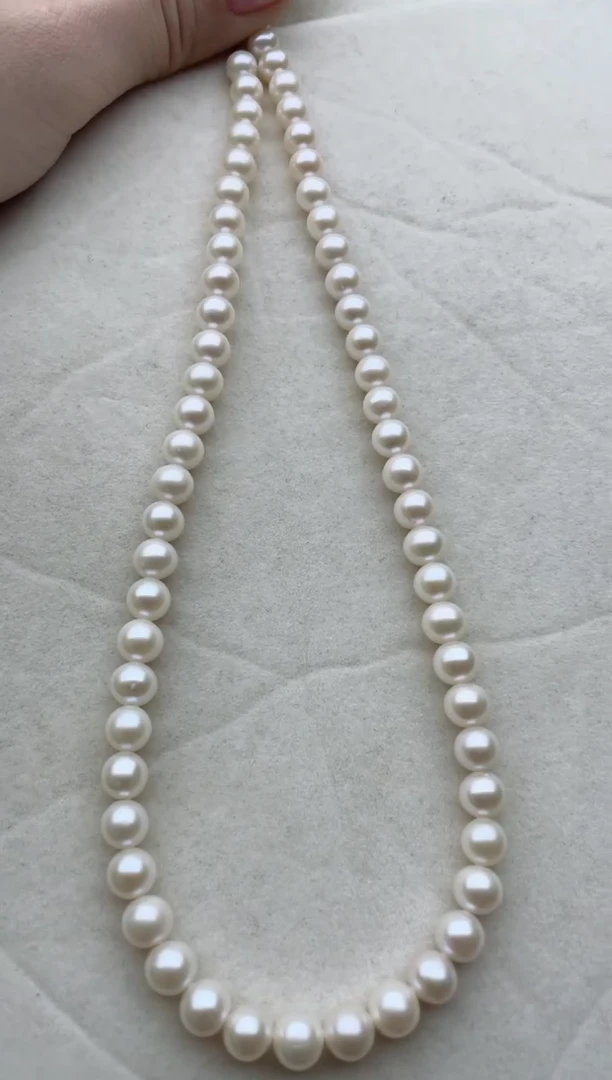 【闪购商品】淡水珍珠项链银S925镶嵌5