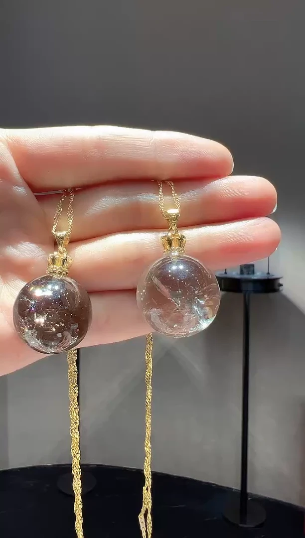 未镶嵌吊坠(赠链)水晶18【】多样性发一珠径21