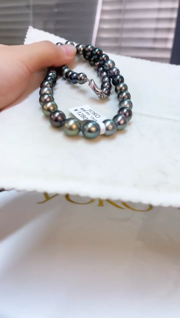 银S925镶嵌颈饰海水珍珠8-10mm