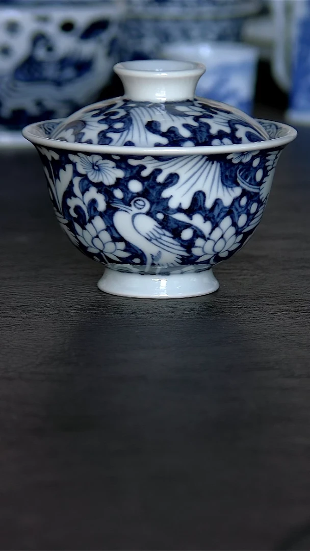 其他瓷一路莲科盖碗