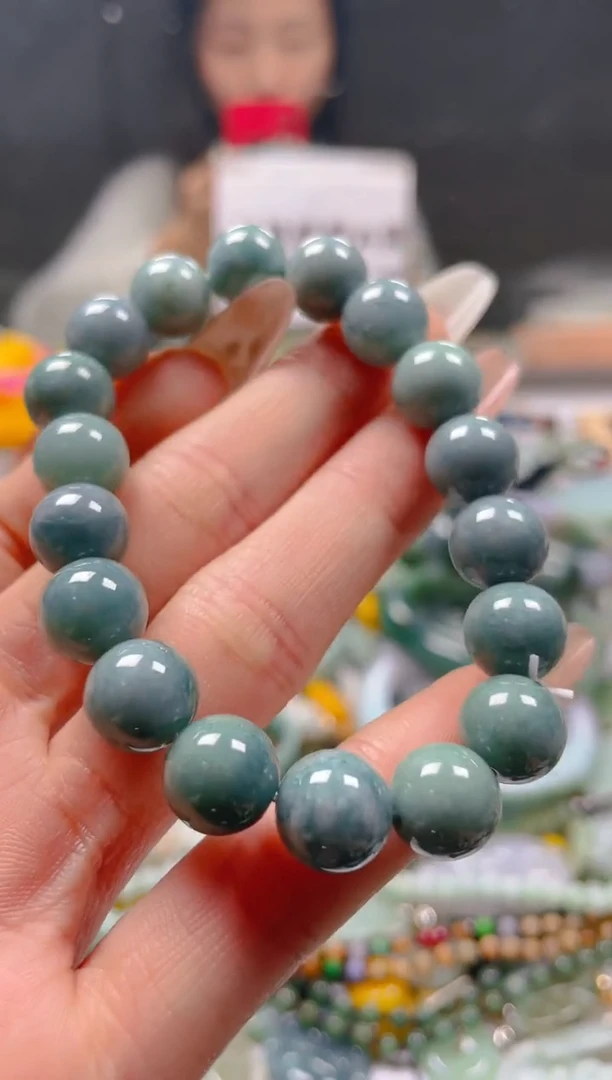 【闪购商品】翡翠颈饰未镶嵌10MM/J/翡翠A货一图一物