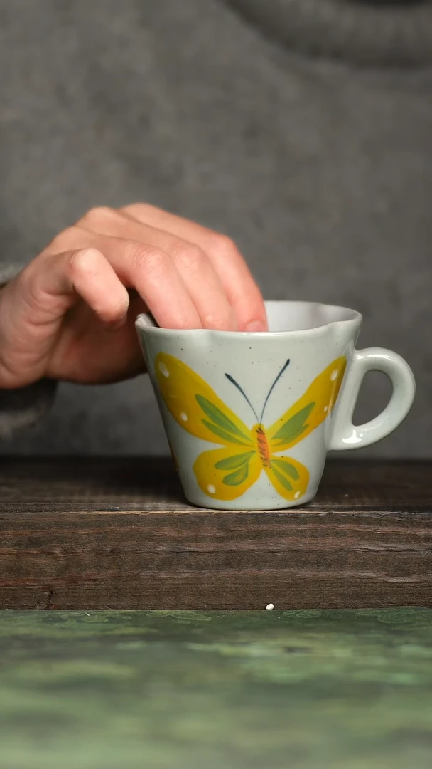 【闪购商品】杯青诗手工手绘瓷器