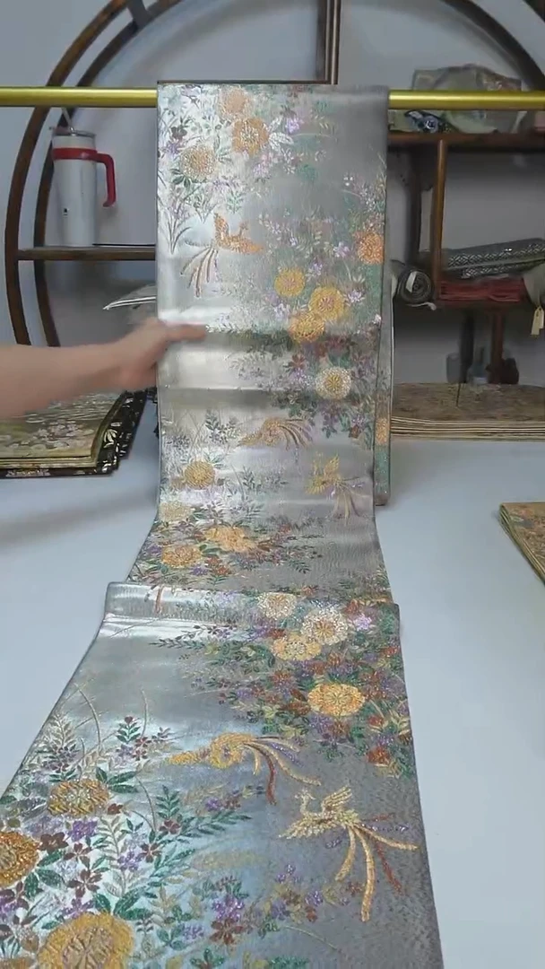 织绣5西阵织六通花卉