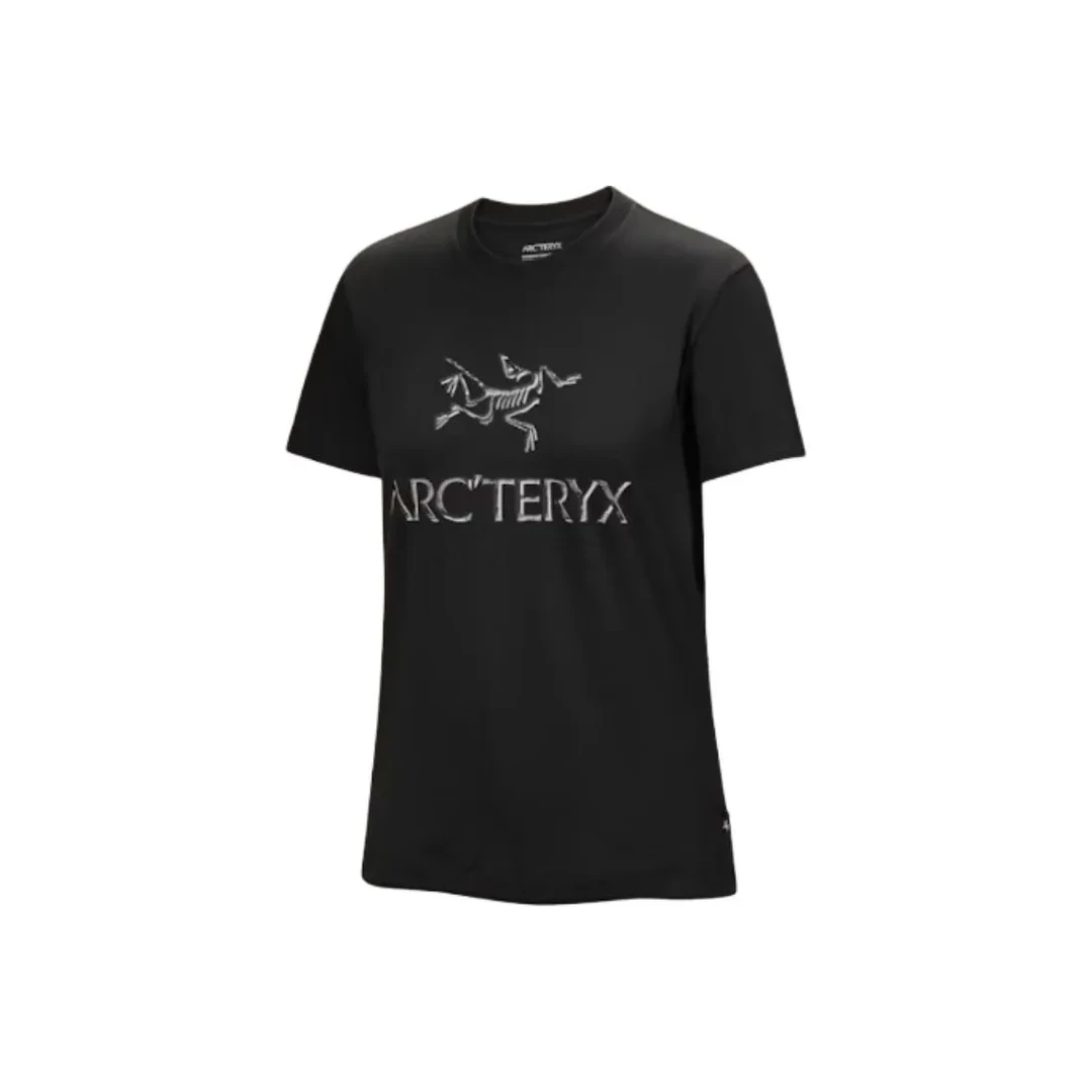 ARC'TERYX/始祖鸟Arc'Word Cotton 字母Logo印花圆领短袖女款黑色