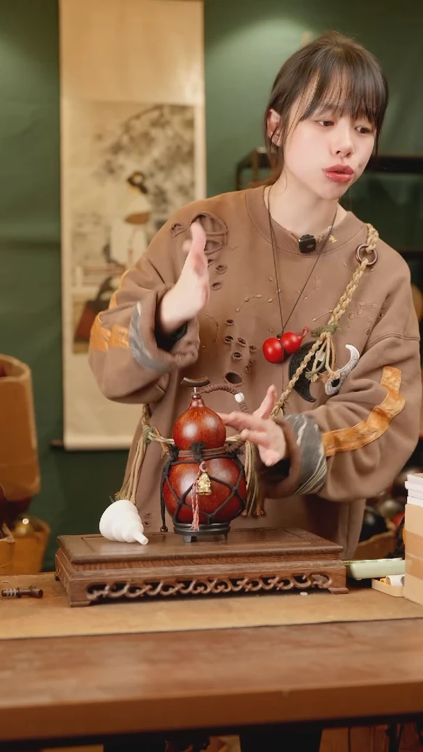 518号精品天然大漆酒葫芦一物一拍~