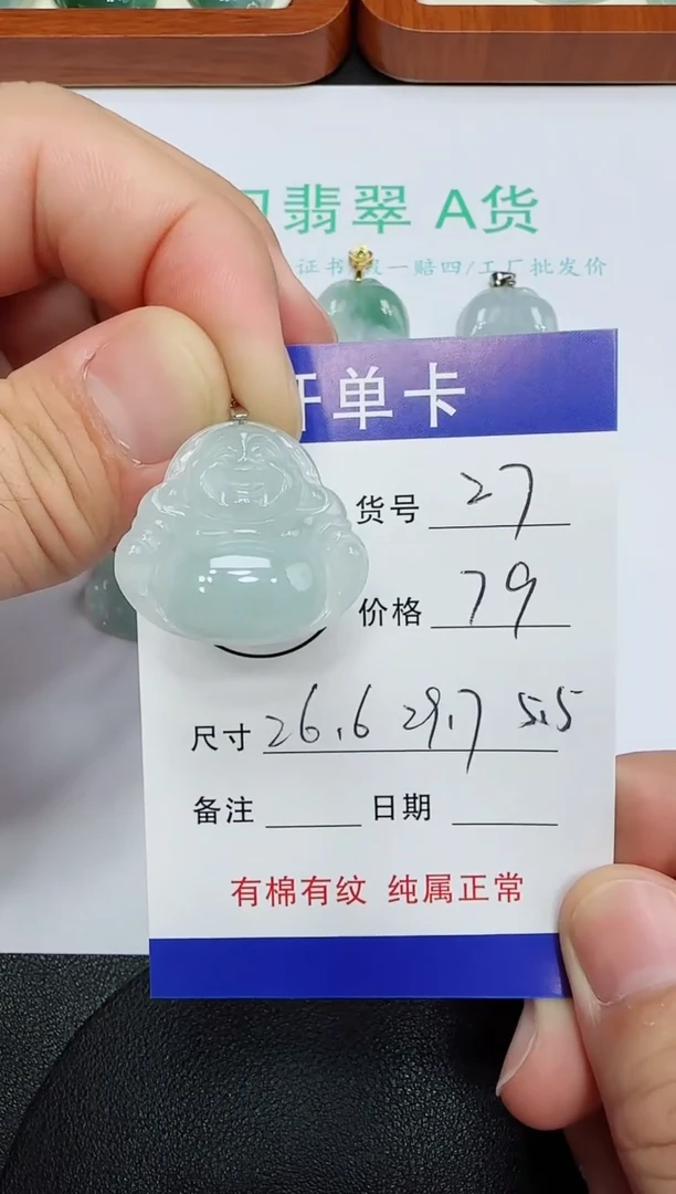 吊坠(赠链)未镶嵌翡翠27