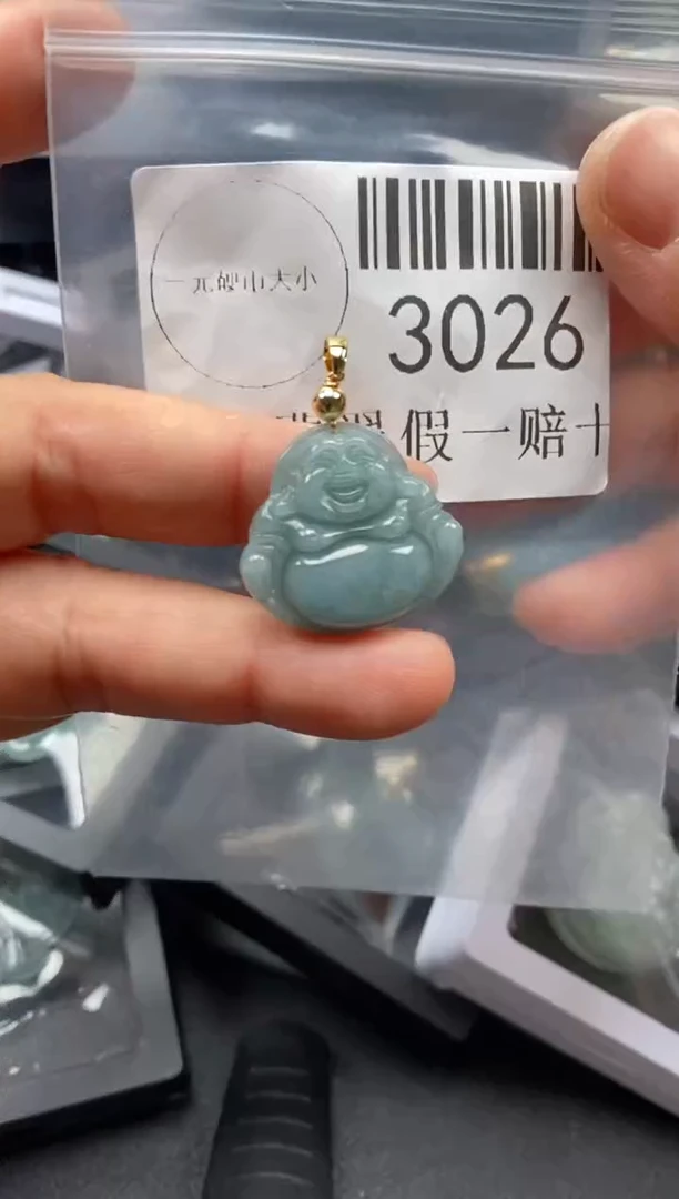 翡翠未镶嵌吊坠(不含链)3026