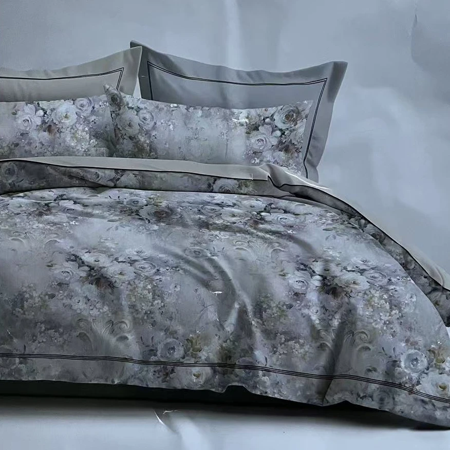 【真天丝】片段漫行-紫：轻奢高级感莱赛尔天丝裸睡四件套