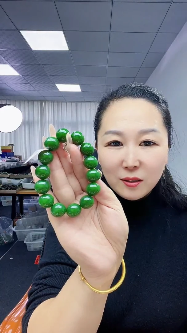 未镶嵌手串和田玉天然和田玉新疆黑羊洞琉璃翠16