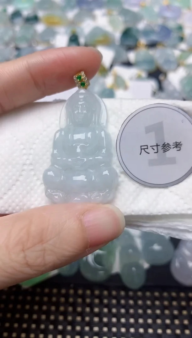 颈饰未镶嵌翡翠天然缅甸A货翡翠