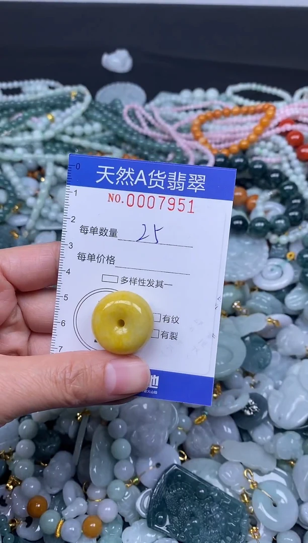 颈饰未镶嵌翡翠天然A货翡翠007951