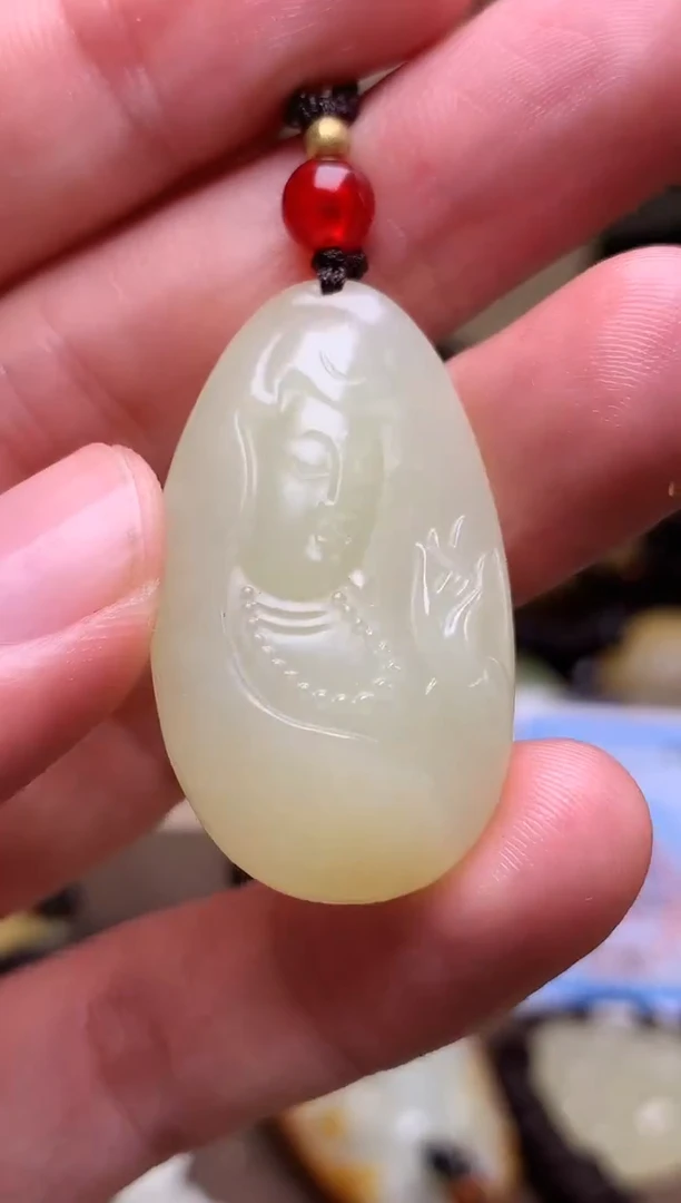 颈饰未镶嵌和田玉新疆料青海料清水和田玉吊坠