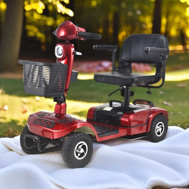 嘉华旺老年代步车四轮老人代步电瓶车上下班代步电动车老年人代步