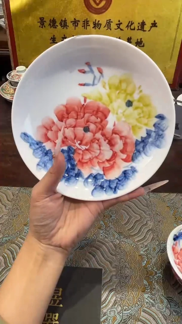 杯子瓷景德镇手工手绘陶瓷