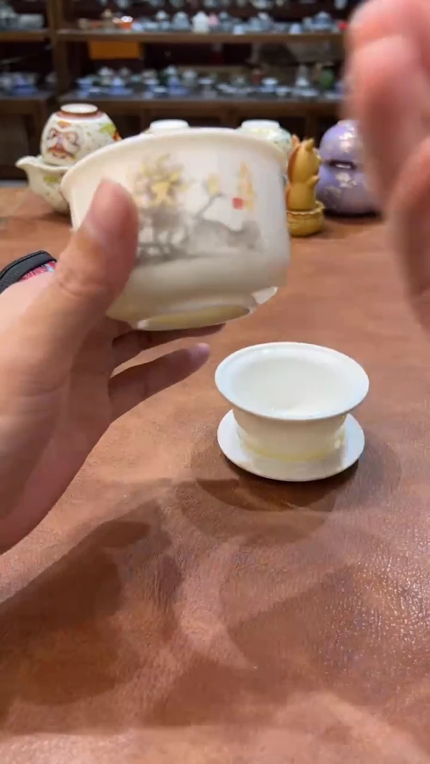 真的很便宜会开片的旅行茶具