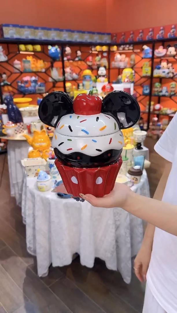 瓷片@@米奇冰激凌饼干罐