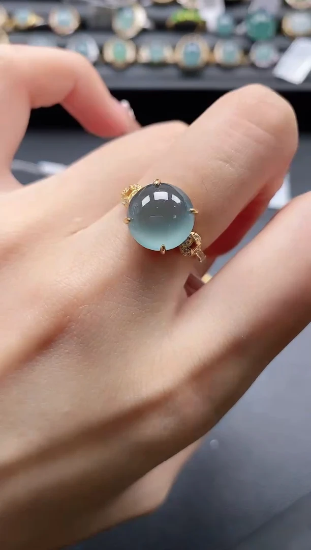 【闪购商品】翡翠戒指银S925镶嵌1111